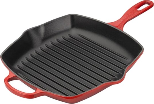 Le Creuset Kvadratisk Grillpanne Støpejern 26cm Cerise