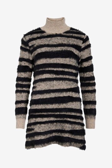 Vila   Kjole viAlda L/S Highneck Knit   Brun