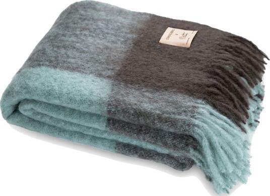Suzanne Teppe Mohair, Chocolate / Mint Green