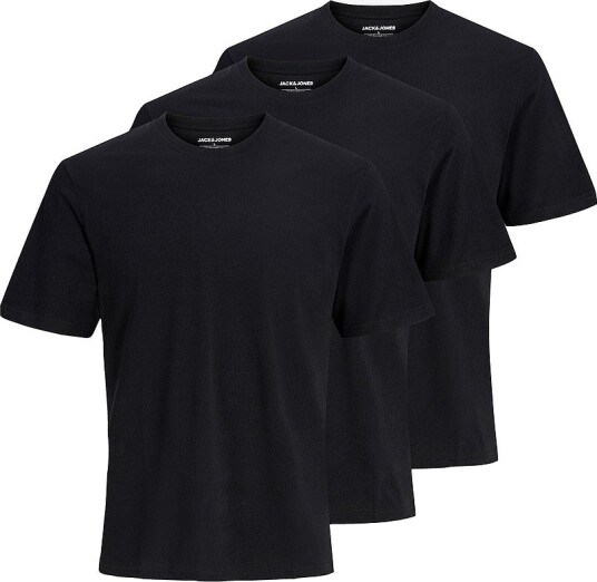 Jack & Jones T skjorte Jacjones Basic Ss Tee W 3 pack Svart