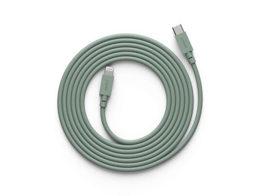 Avolt - Cable 1 USB-C to Lightning 2m Oak Green Avolt