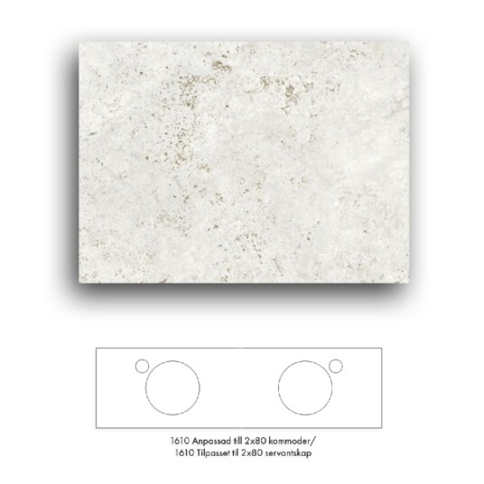 Macro Design Crown+ Dekton Benkeplate 161-201cm Sabbia / 161cm Macro Design Crown+ Dekton Benkeplate 161-201cm Sabbia / 161cm