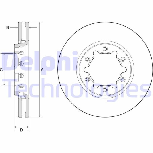Bremseskive DELPHI BG9179 Bremseskive DELPHI BG9179