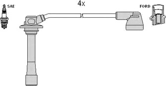 Tennplugg kabelsett HITACHI 134273