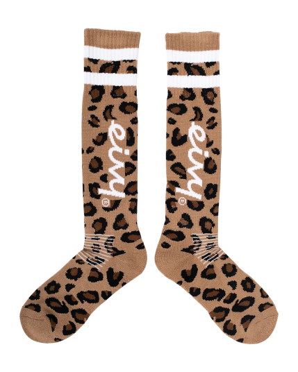 Cheerleader Wool Sock W Leopard 36-38