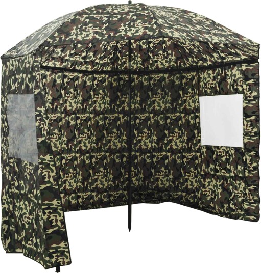 vidaXL Fiske paraply Kamuflasje 300 x 240 cm Oxford polyester