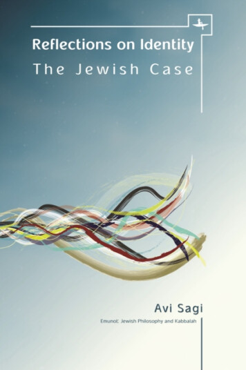 Reflections on Identity The Jewish Case Reflections on Identity The Jewish Case