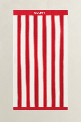 GANT Yacht Stripe Beach Towel Red 100X180