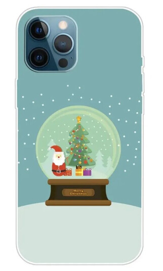 INCOVER iPhone 15 Pro Fleksibelt Plast Jul Deksel - Merry Christmas - Juleball