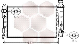 VAN WEZEL 40002125 Radiator motorkjøling