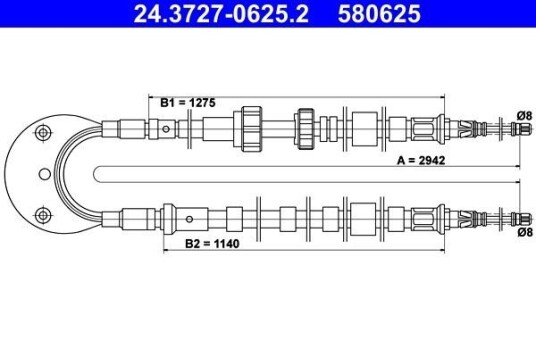 Bremsewire ATE 24.3727 0625.2 Bremsewire ATE 24.3727 0625.2