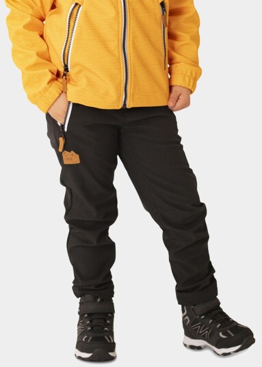 Bergen Softshell Pants Jr Black 130  Bukser