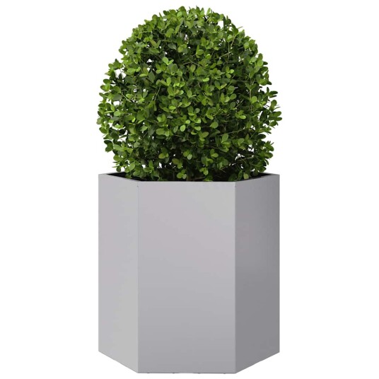Plantekasse sekskantet 46x40x45 cm galvanisert stål
