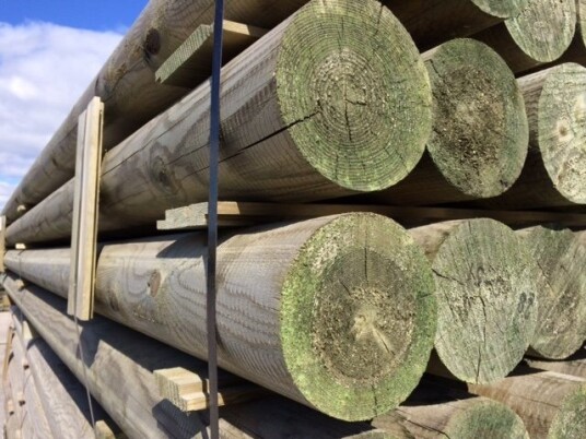 Alvdal Impregnert FURU Ø14X400 STOLPE DREID IMP KL A