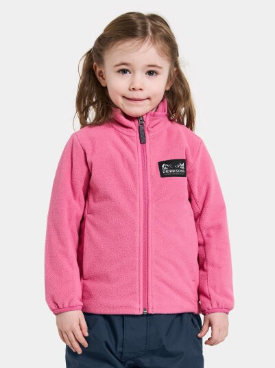 Didriksons Muskot Vindfleecejakke Sweet Pink 120 Didriksons Muskot Vindfleecejakke Sweet Pink 120