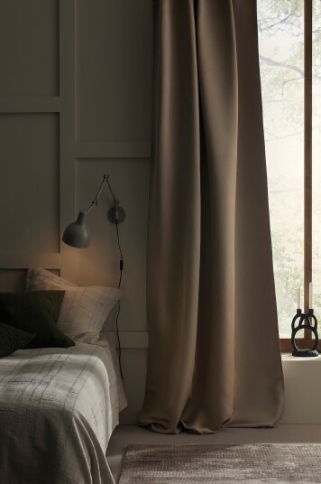 Ellos Home Mørkleggingsgardin Smooth 1 stk Beige