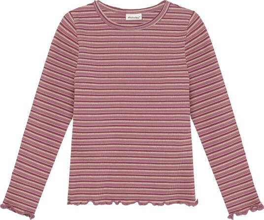 Minymo T Shirt Ls Rib NOSTALGIA ROSE 104