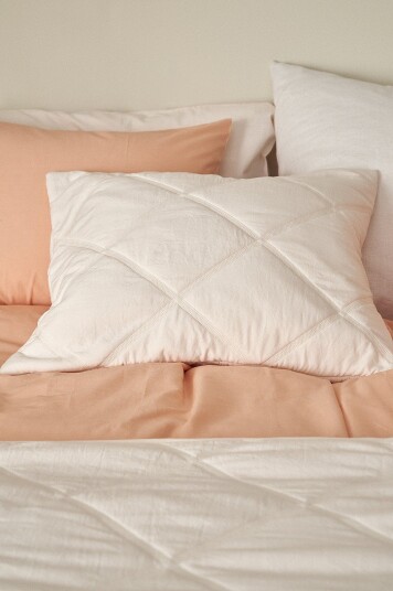 &Home Putetrekk Heaven Check Hvit
