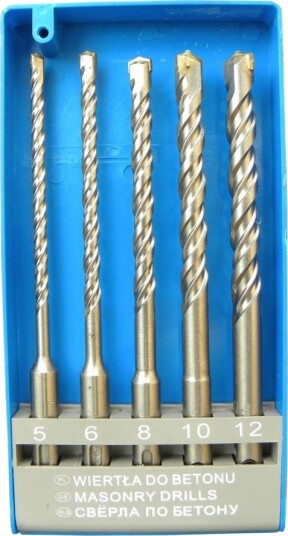 Proline Betongbor Sds Plus Sett 5 Stk (5,6,8,10,12 * 160) Proline Betongbor Sds Plus Sett 5 Stk (5,6,8,10,12 * 160)