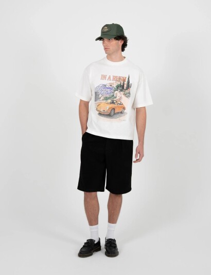 Prohibited Speeding Tee Off White White XL