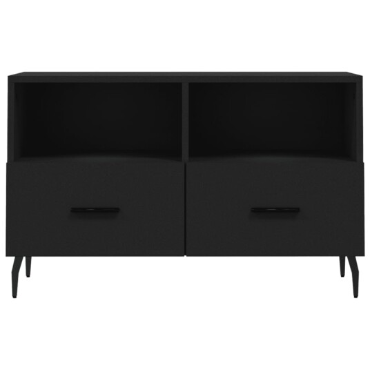 vidaXL TV-benk svart 80x36x50 cm konstruert tre vidaXL TV-benk svart 80x36x50 cm konstruert tre