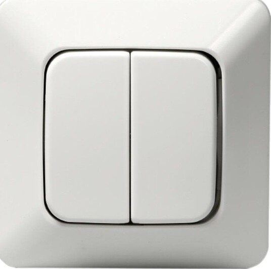 Abb Strømbryter 10666U4 Innfelt, IP20, Uten Klor Dobbeltrapp