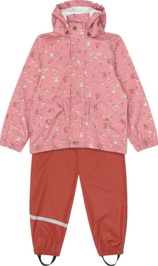 Petit Piao Ppdai Rainwear Set W. Susp. Pink 92 Petit Piao Ppdai Rainwear Set W. Susp. Pink 92