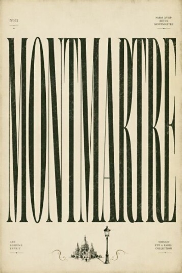 Plakat Montmartre Elegance