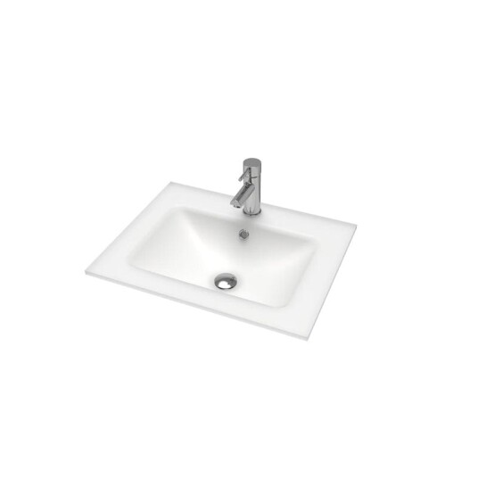 Vikingbad LEA D46 Glas Møbel Hvit Matt 60cm Vikingbad LEA D46 Glas Møbel Hvit Matt 60cm