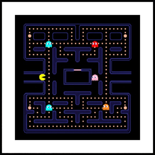 Retro Pixel Arcade Plakat / 30x30