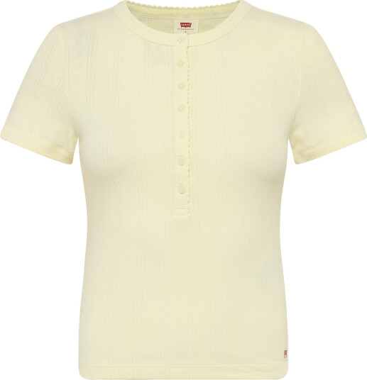 Levi"s® Dry Goods Pointelle Ss Henley Cream XS