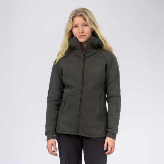 Janus Airwool Merino 280 Hood Jkt W Forest Night XS