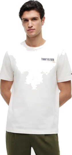 Tommy Hilfiger Summer Back Graphic Regular Tee Cream XXL