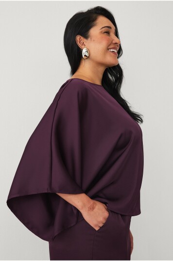 Ellos Plus collection Bluse med kappemodell Lilla