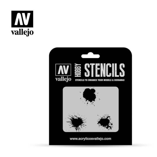 Vallejo Stencils Paint Stains 1/35