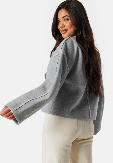 VERO MODA Vmnorma LS Jacket VMA Light Grey Melange M