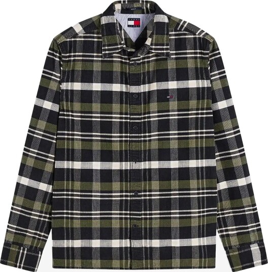 Tommy Jeans Tjm Reg Pattern Corduroy Shirt BLACK CHECK M