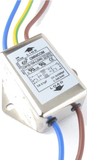 EMI filter Støyfilter 10A 230V EMI filter Støyfilter 10A 230V