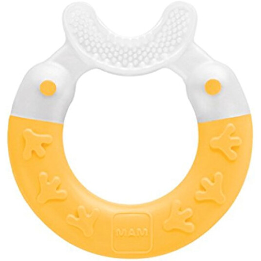 Teething ring MAM Bite & Brush Teething Chews fra 3 måneder. ORANSJE