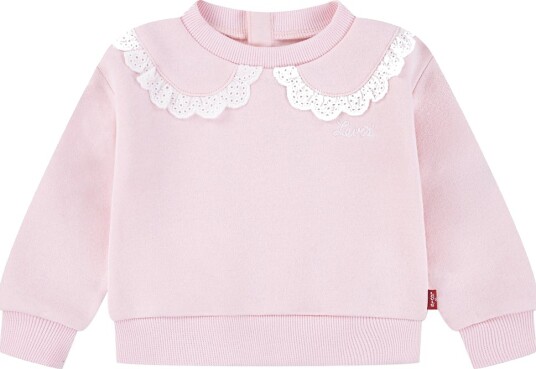 Levis Collegegenser Peter Pan Krage Crystal Rose Levis 9 md Collegegenser Rosa