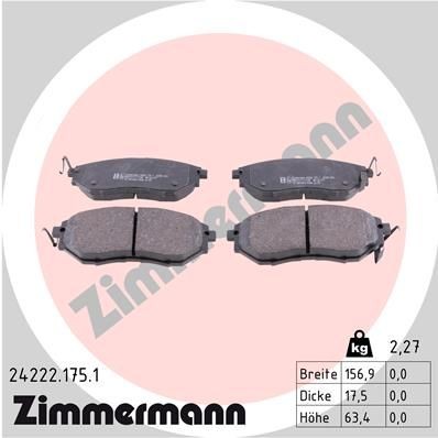 Bremseklosser ZIMMERMANN 24222.175.1