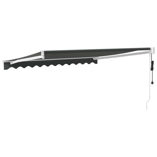 Automatisk uttrekkbar markise antrasitt 3,5x2,5 m