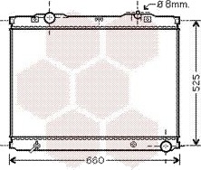 VAN WEZEL 83002055 Radiator motorkjøling