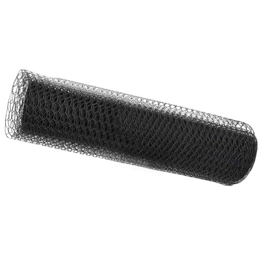  Sekskantet gjerde Grå 0,5 x 100 m PVC