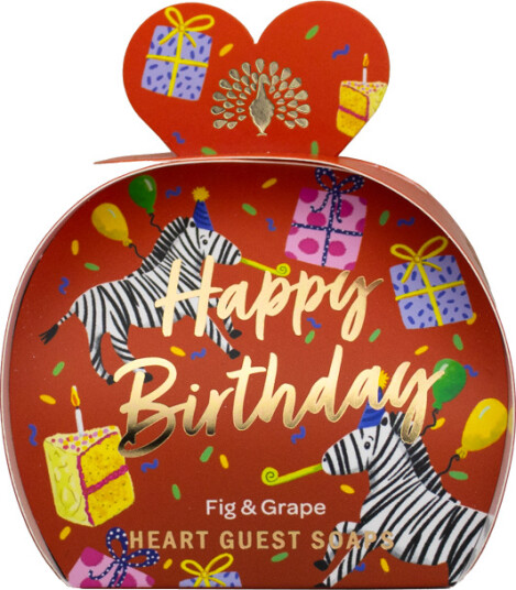 Hjertesåper Happy Birthday Rød Hjertesåper Happy Birthday Rød