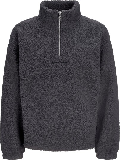 Jack & Jones Jornorrebro Emb Teddy Sweat High Neck ASPHALT XL