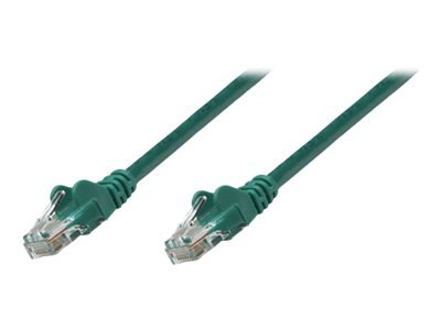 Intellinet Network Patch Cable Cat5e 20M Green Cca U/Utp Pvc Rj45 Gold Plated Contacts Snagless Booted Lifetime Warranty Polybag Koblingskabel Rj-45 Hann Til Rj-45 Hann 20 M Utp Cat 5E Formstøpt Uten Hindringer Grønn
