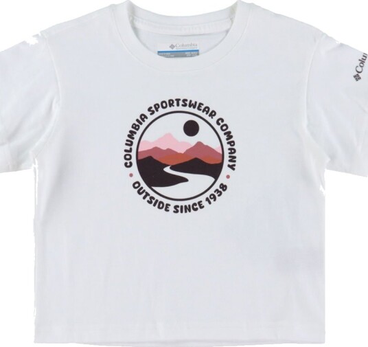 Columbia T skjorte Mission Innsjø Hvit m. Trykk Columbia 4 5 år 104 110 T skjorte