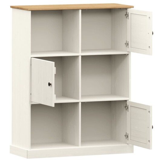 vidaXL Bokhylle VIGO hvit 90x35x114,5 cm heltre furu vidaXL Bokhylle VIGO hvit 90x35x114,5 cm heltre furu