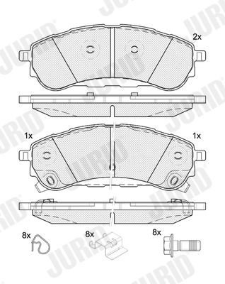 Bremseklosser JURID 574132J Bremseklosser JURID 574132J